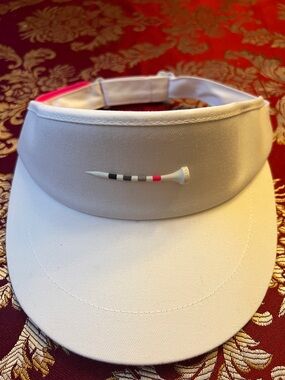 G/FORE White and Pink Golf Visor